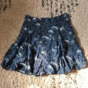 ModCloth Wave Skater Skirt